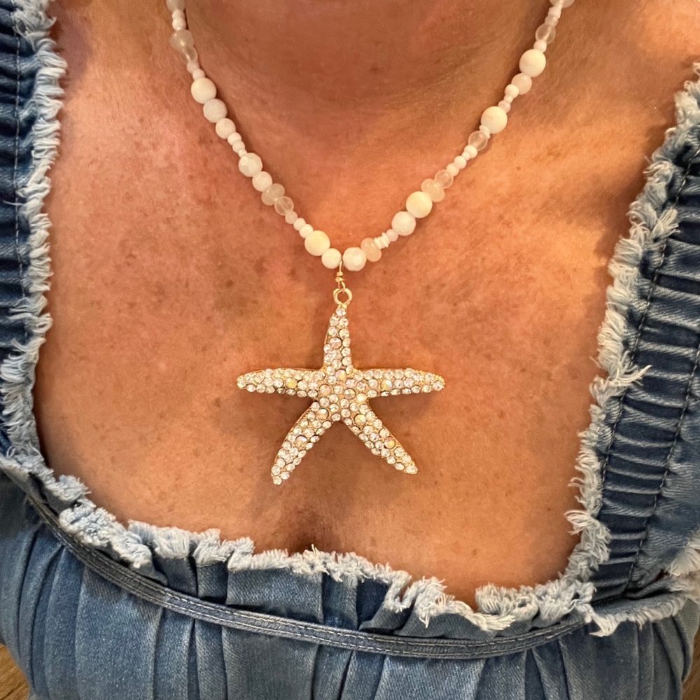 Elegant Starfish Pendant Necklace